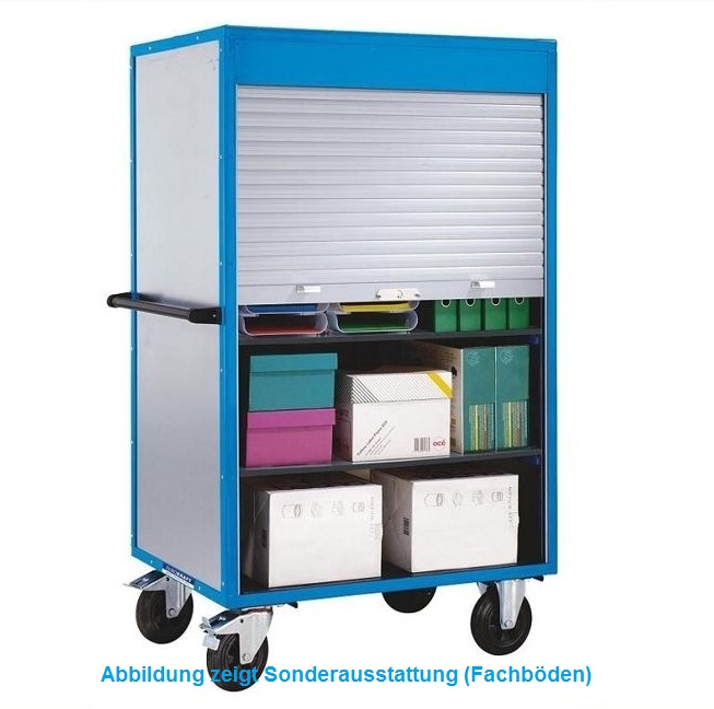 BEG 200344 Schrankwagen Etagenwagen m Rolladen Magazinwagen Bürowagen