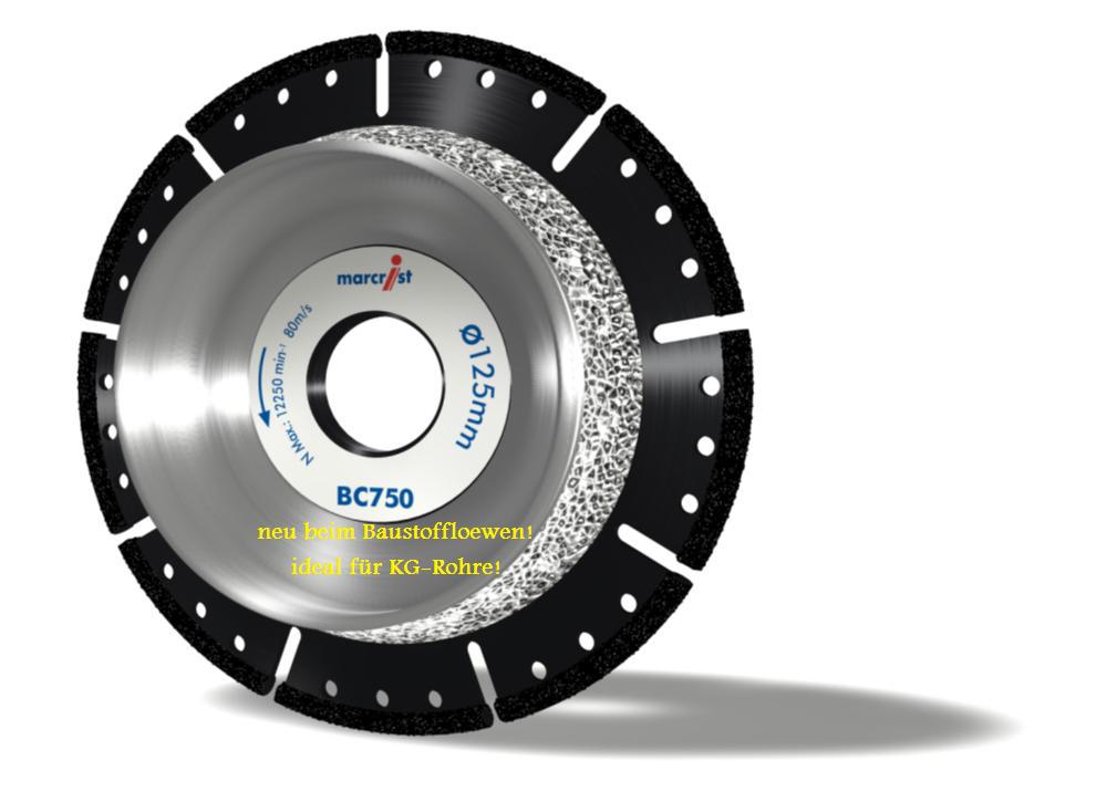 Marcrist BC750 Trennscheibe Anfas Scheibe für KG Rohre  