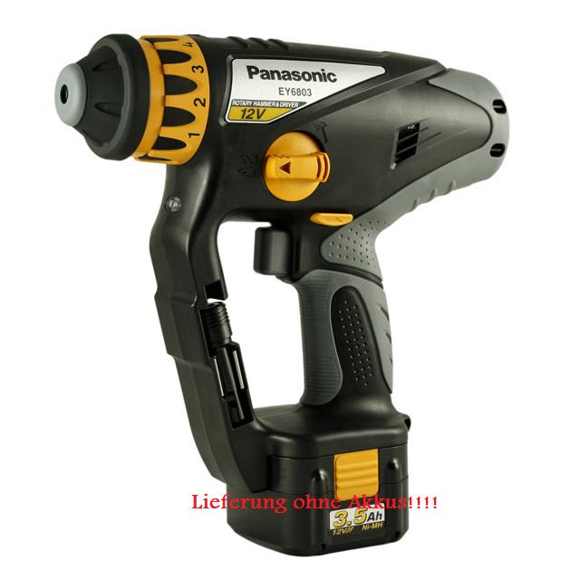 Panasonic Akku Bohrhammer EY6803GQW 12 Volt, 3,5 Ah  