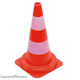 10 Verkehrs Leitkegel Pylon Lübecker Hütchen 50 cm hoch  